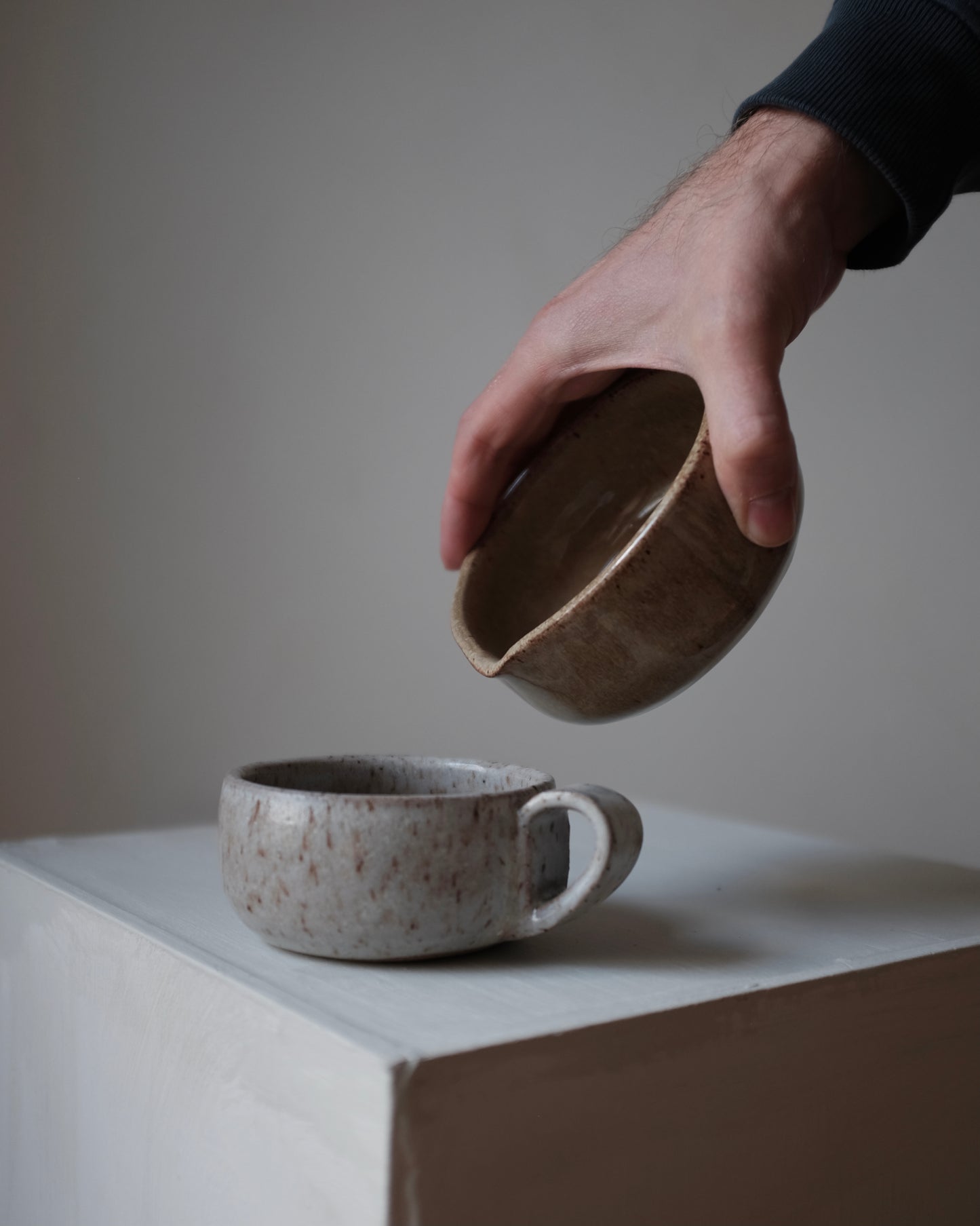 Matcha bowl — glossy natural