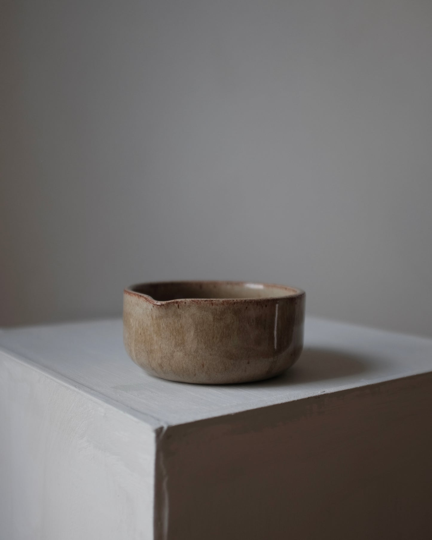 Matcha bowl — glossy natural