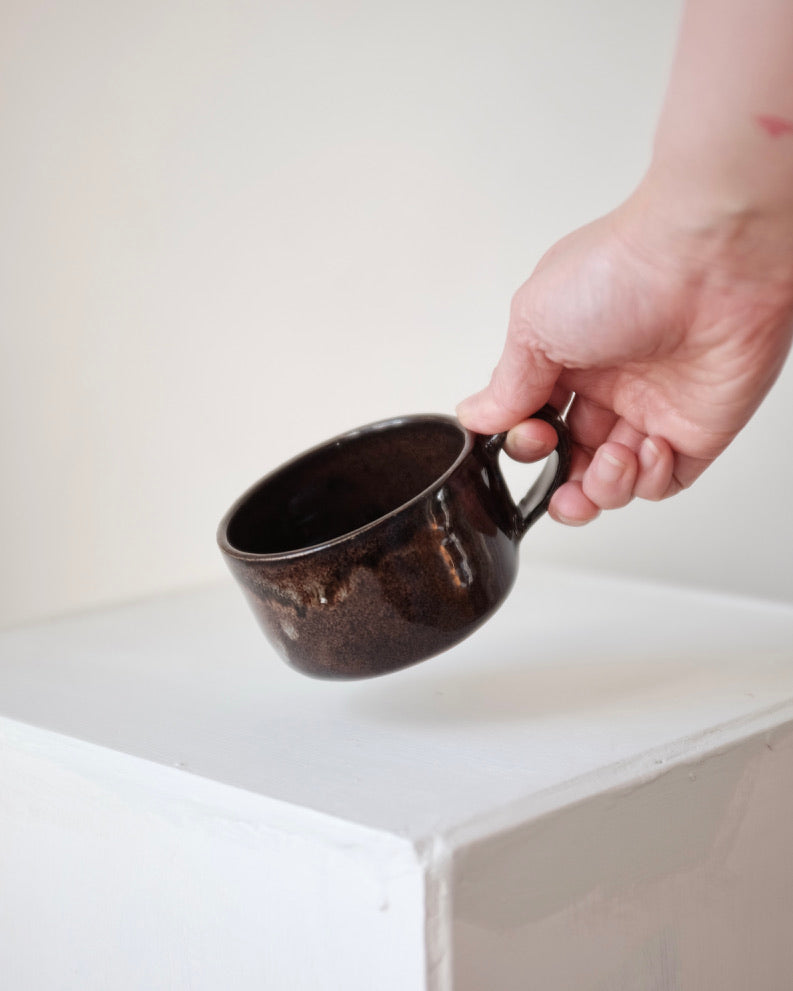 Mug —  dark brown