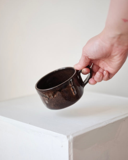 Mug —  dark brown