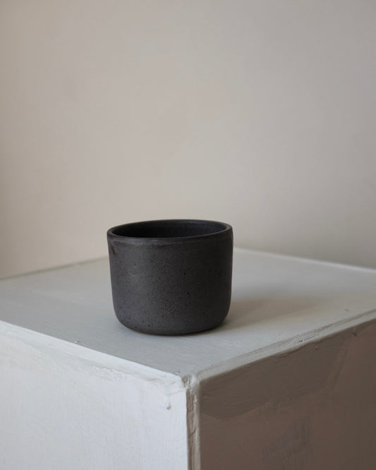 Tea cup — charcoal